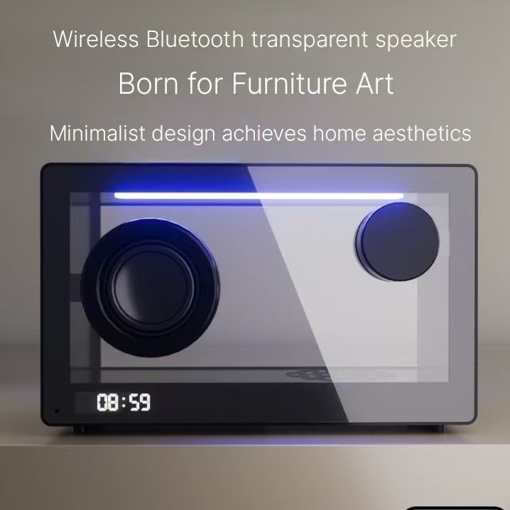 2024 Transparent Bluetooth Speaker - Wireless Sound System with Atmosphere Lights