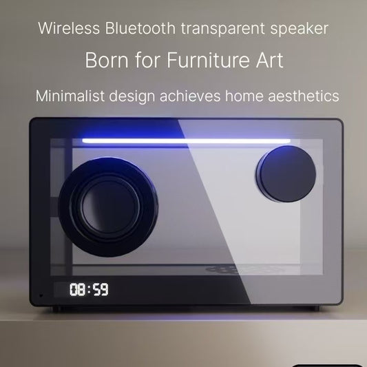 2024 Transparent Bluetooth Speaker - Wireless Sound System with Atmosphere Lights
