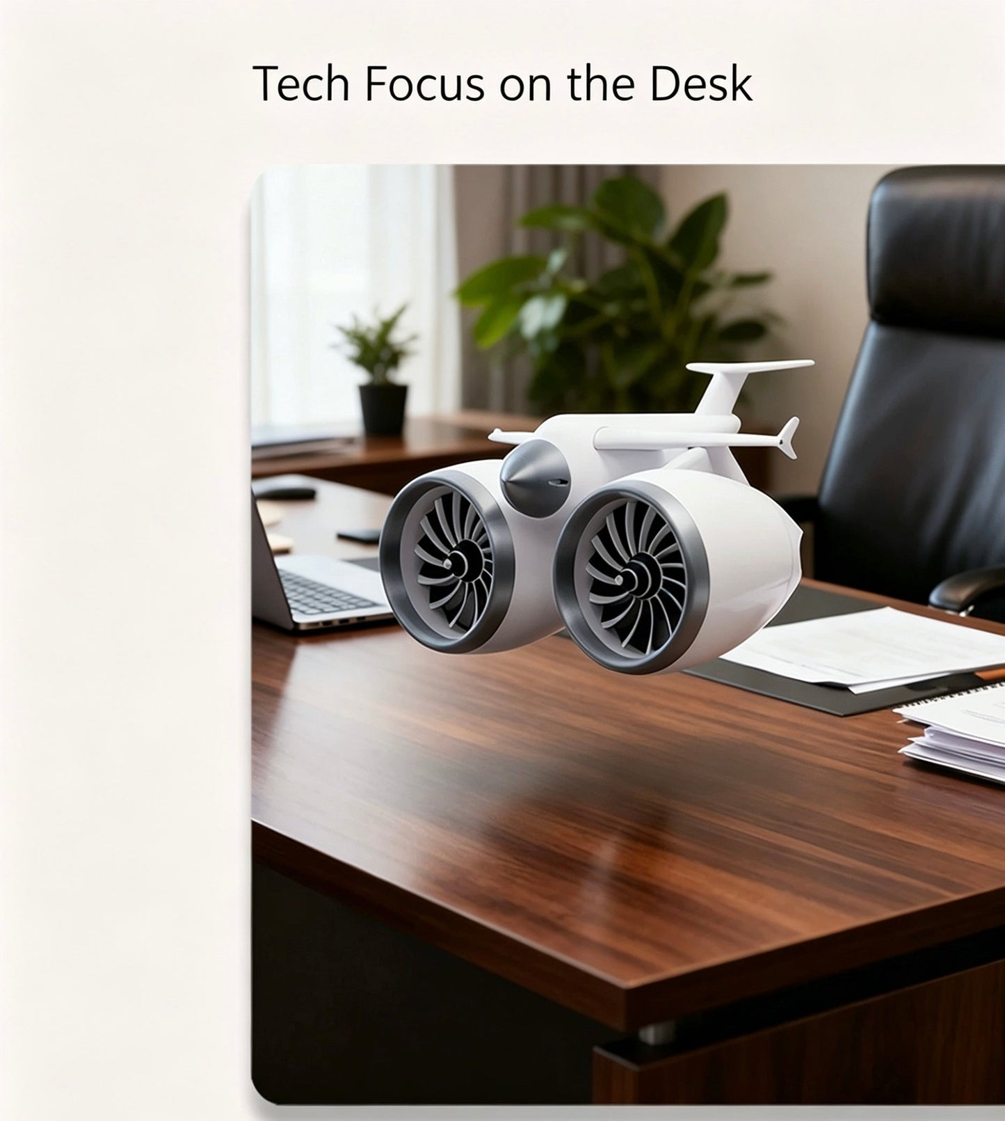 Airplane Model 2-in-1 Mini Humidifier and Spray Fan