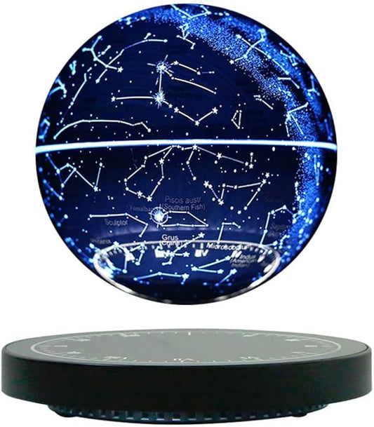 Anti-Gravity Tech Levitating Globe, 3D Spinning Luminous Magnetic Floating Globe, Desktop Decor Ornament for Office