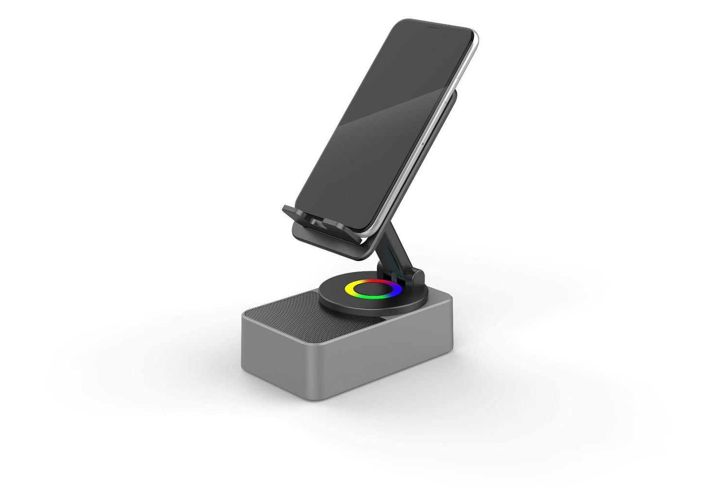 3-in-1 Phone Stand Bluetooth Speaker with Wireless Charging - Desk Organizer