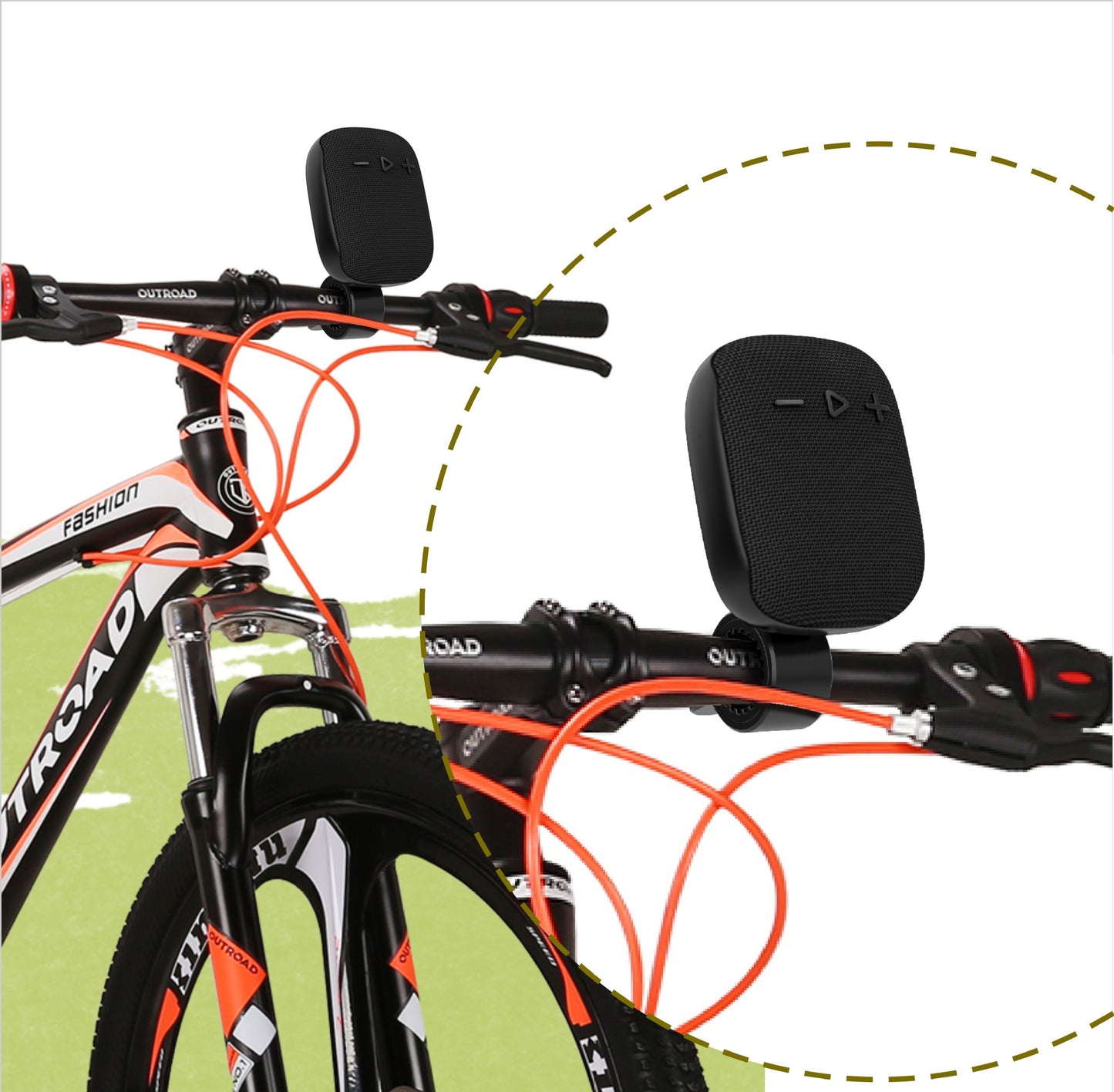 Waterproof Portable Bluetooth Speaker with Bike Mount - Outdoor Adventure Audio