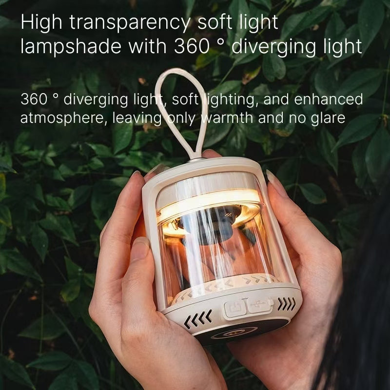 Outdoor Camping Bluetooth Speaker Light - Ultra Long Battery Tent Lantern