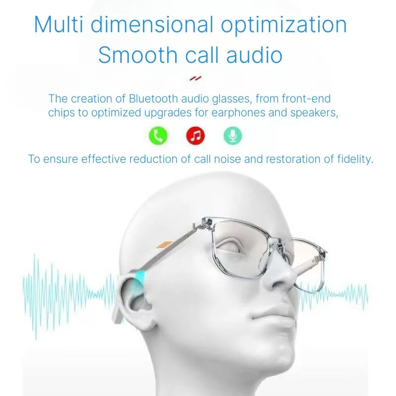 Smart Bluetooth Audio Glasses - Anti Blue Light with Stereo Sound