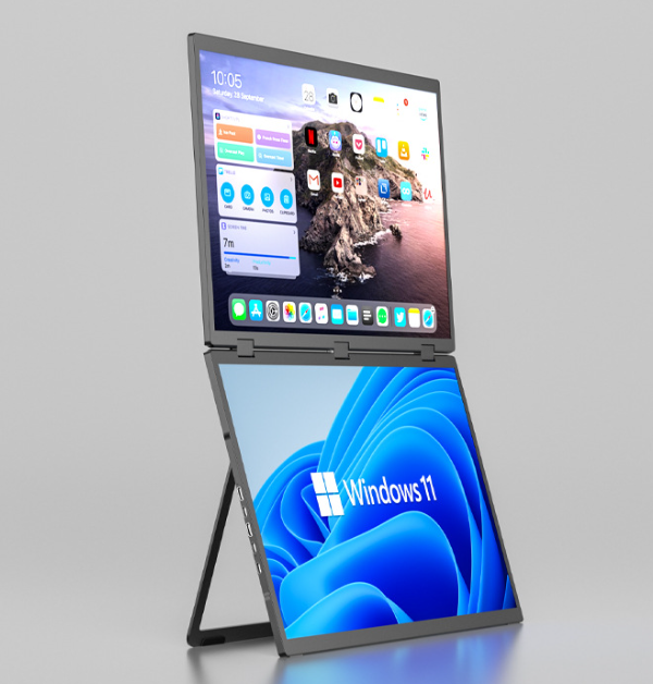 EIMIO 18.5-inch 2.5K Touchscreen Portable Monitor, Dual Extended Screen for PC & Gaming, External Display for PS5