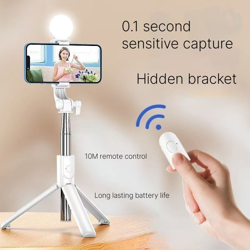 2024 Bluetooth Selfie Stick Tripod - Portable Folding Remote Control