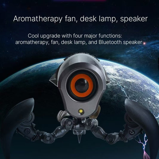 Mini Guardian Robot Bluetooth Speaker - Aromatherapy Humidifier with Night Light