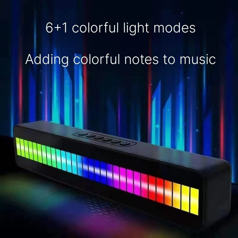 Voice Control Rhythm Bluetooth Speaker - Colorful Lighting Heavy Bass