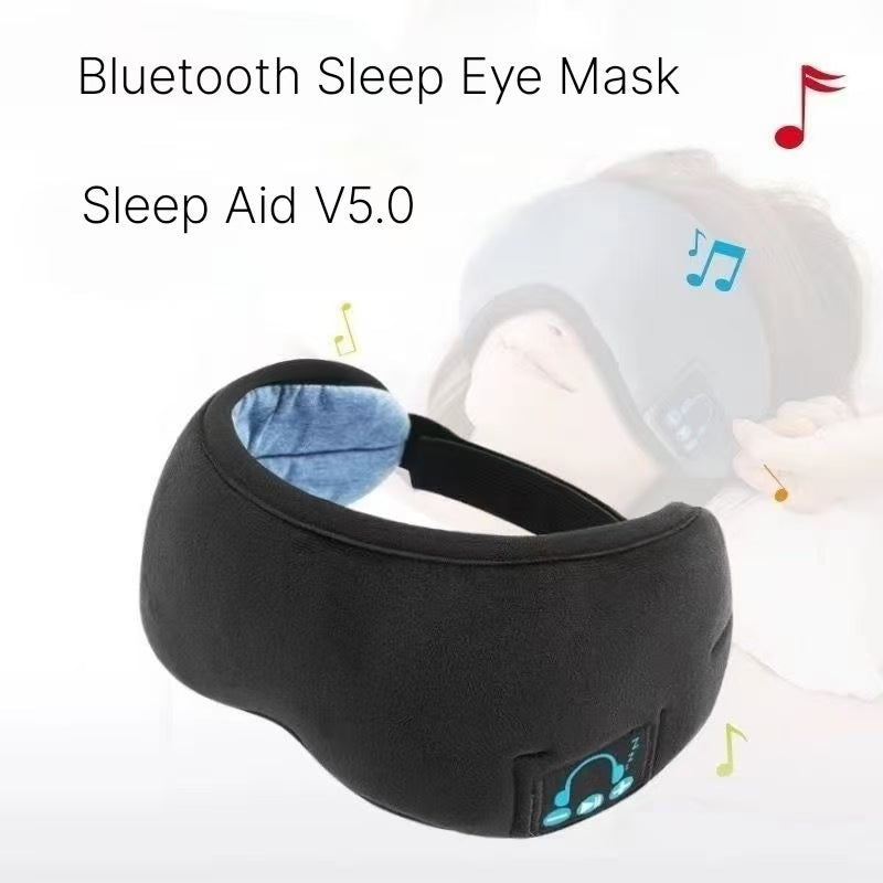 Bluetooth Sleep Eye Mask - Wireless Charging Music Headphones for Travel