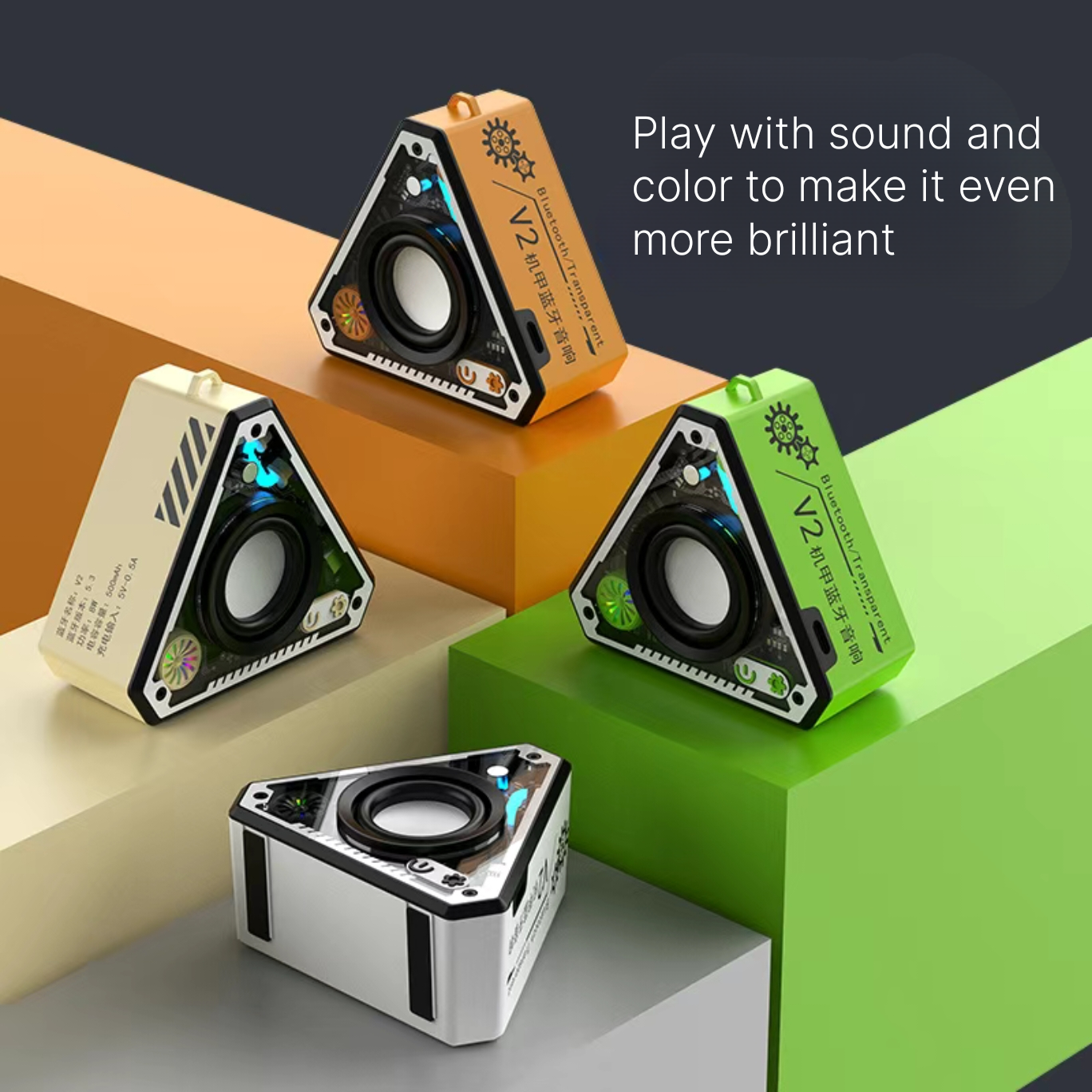 High Quality Bluetooth Speaker - Long Battery Life Interconnected Subwoofer