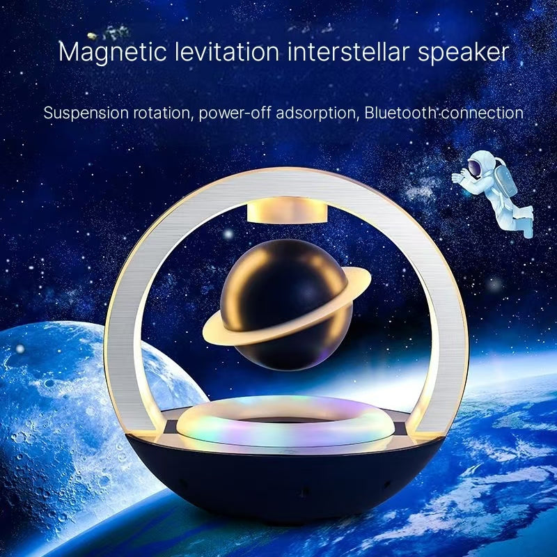Magnetic Levitation Bluetooth Speaker - Premium Black Technology Gift