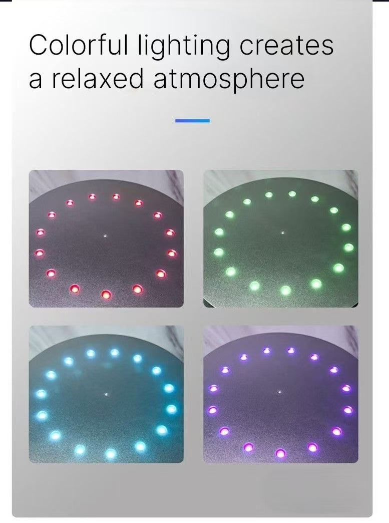 Levitating Bluetooth Speaker - Floating Black Technology with Colorful Lights