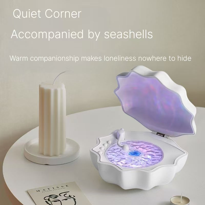 Shell Bluetooth Speaker - Ambient Light Projection High-End Gift