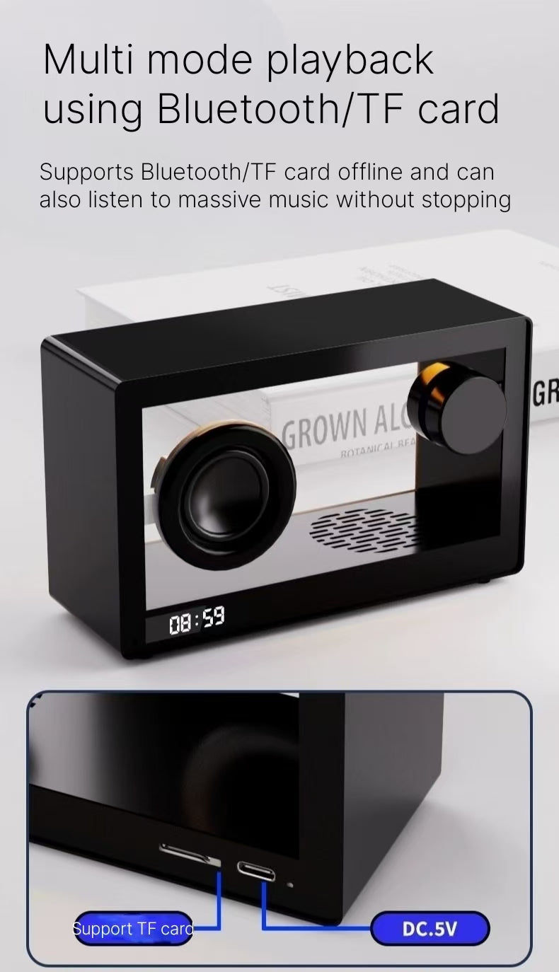 2024 Transparent Bluetooth Speaker - Wireless Sound System with Atmosphere Lights