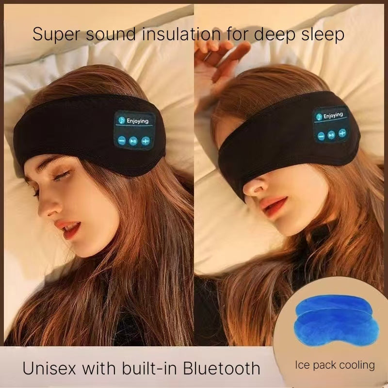 Bluetooth Sleep Eye Mask - Wireless Charging Music Headphones for Travel