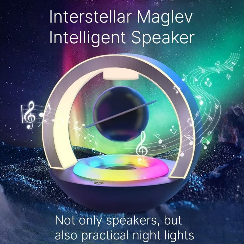 Magnetic Levitation Bluetooth Speaker - Premium Black Technology Gift