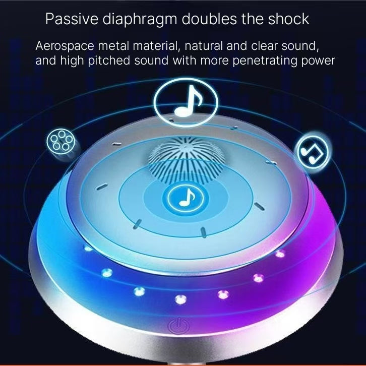 Levitating Bluetooth Speaker - Floating Black Technology with Colorful Lights