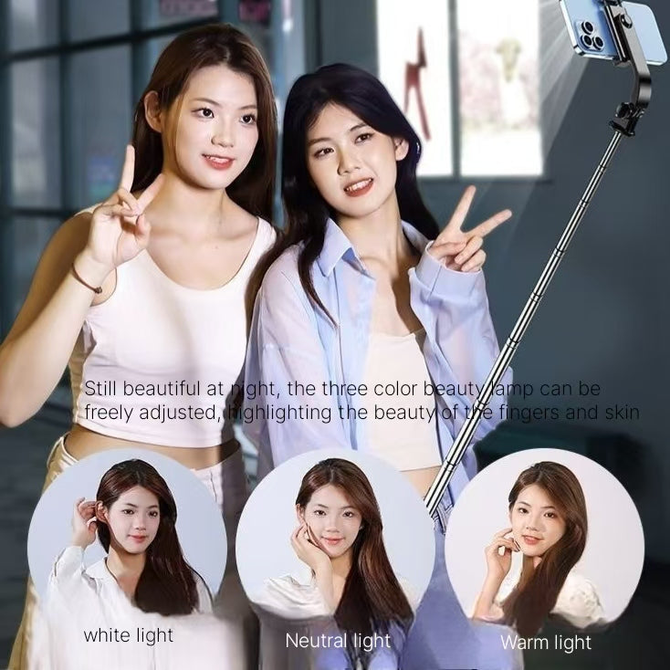 2024 Bluetooth Selfie Stick Tripod - Portable Folding Remote Control