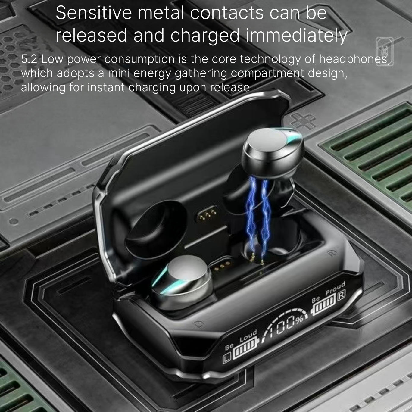 Bluetooth 5.3 Wireless Gaming Earphones - High-End Mech E-sports Earbuds