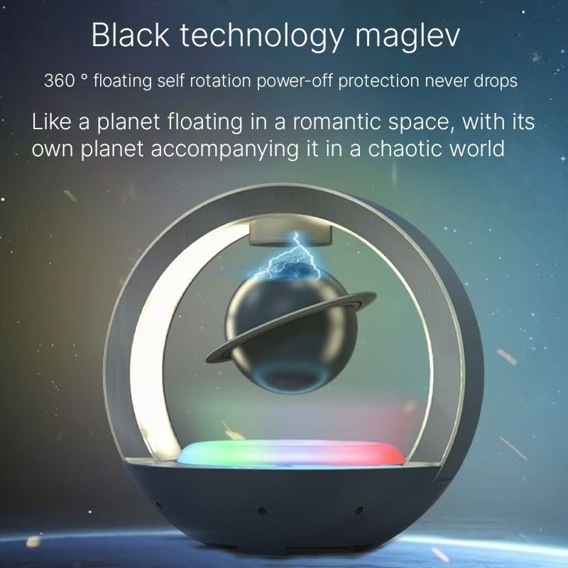 Magnetic Levitation Bluetooth Speaker - Premium Black Technology Gift