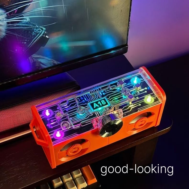 Cool Mecha Transparent Bluetooth Speaker - Dual Diaphragm Subwoofer