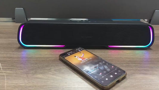 RGB Running Horse Lamp Bluetooth Speaker - Colorful Desktop Light & Audio
